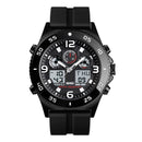 SKMEI 1538 Business Style Dual Display Watch Alarm Multifunction Metal Case Men Digital Watch
