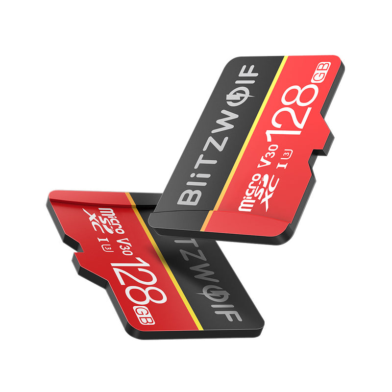 BlitzWolf BW-TF1 Class 10 UHS-1 32GB UHS-3 V30 64GB 128GB Micro SD TF Memory Card with Adapter