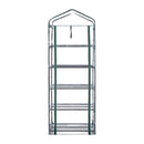 69 x 49 x 187cm Apex Roof 5-Tiers Garden Greenhouse Hot Plant House Shelf Shed Clear PVC Cover