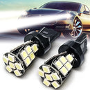 2pcs T20  Side Light Bulbs Lamps Canbus No Error W21 5W T20 6000K LED White Daytime DRL