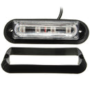 4 LED Waterproof Car Truck Strobe Flash Warning Light Side Maker Light Amber DC 12 24V