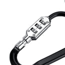 3 Digit Combination Motorcycle Helmet Lock Bicycle Bag Suitcase Padlock Carabiner Security Alloy Locks