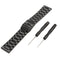 Black Metal Stainless Steel Watch Wrist Band Strap for Garmin Fenix 3/HR