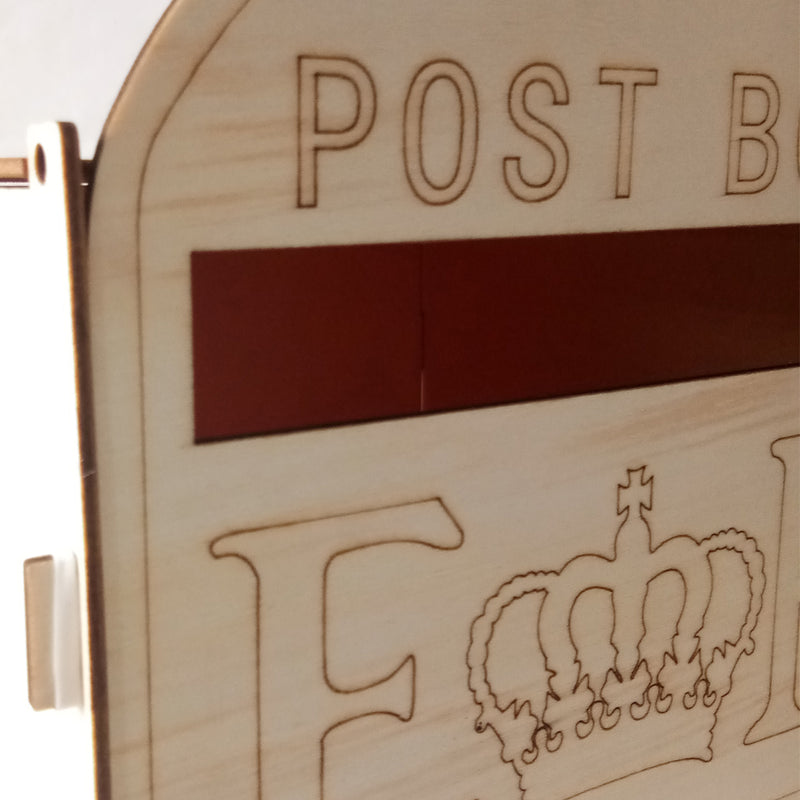Wooden Wedding Mr Mrs Post Box Royal Mail Style For Cards Letters Gifts Message Decor Supplies