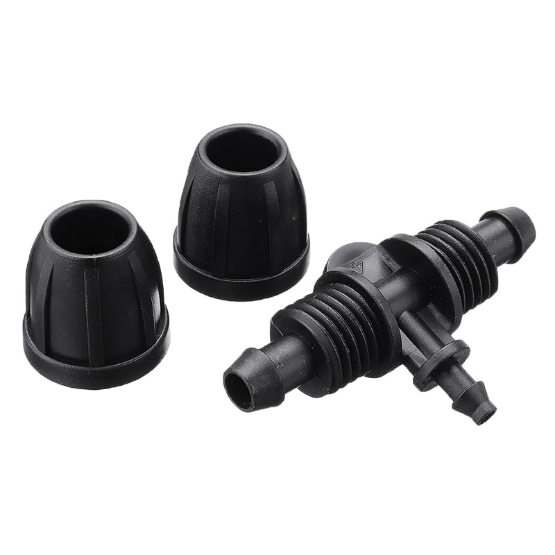 50Pcs Micro Spray Pipe Joint Two Way Plug Head Drip Irrigation Atomization Nozzle Garden Tools Hose 8/11 Hose Connectors