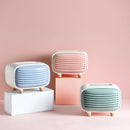 Radio Style Tissue Storage Drawer Box Desktop Paper Holder