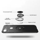 Bakeey Shockproof Thin Back Cover Protective Case with Finger Ring Holder for Xiaomi Mi8 Lite