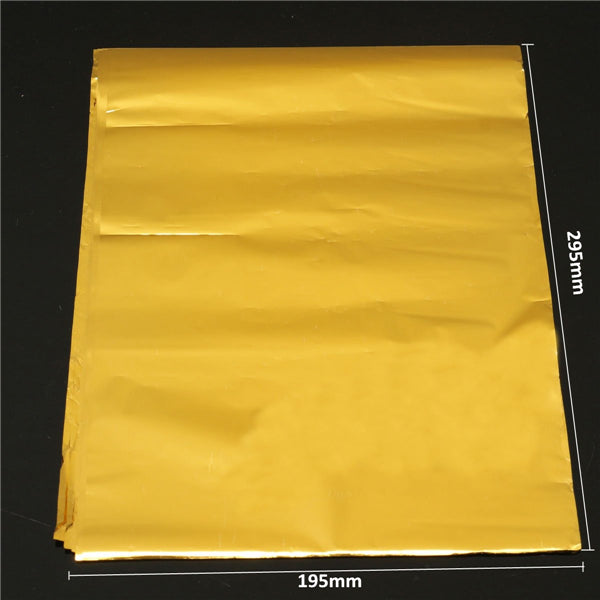 50pcs A4 Hot Stamping Transfer Foil Paper Laser Printer Laminating Transfered Gold