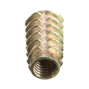 5Pcs M8x25mm Hex Drive Screw In Threaded Insert For Wood Type E
