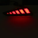 Pair LED Rear Bumper Reflector Driving Brake Lights Daytime Running Lamps for Toyota C-HR 2016-2018