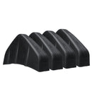 4Pcs Universal PVC Car Rear Bumper Diffuser Scratch Protector Cover Molding Trim
