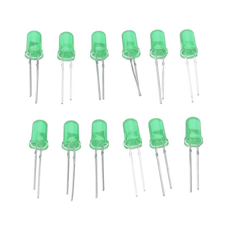 3pcs DIY Green LED Round Flash Electronic Production Kit Component Soldering Training Practice Board