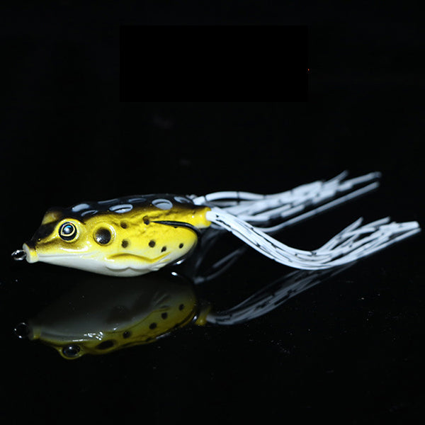 ZANLURE 1PC 15g 6.5cm Rubber Fishing Lure Frog Artificial Ray Frog Fishing Soft Bait Hooks