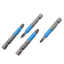 Drillpro 12pcs Screwdriver Bit 1/4 Inch Hex Shank Anti Slip PH2 Phillips Magnetic Impact Screwdriver Bits