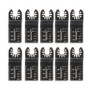 Drillpro 10Pcs 35mm Plastic Wood Oscillating Saw Blade Multitool Quick Release Saw Blade Kit Oscillating Tools for Fein Multimaster Porter C-able Dremel Craftsman Ridgid Ryobi Makita