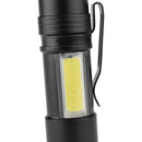 XANES 3504 XPE-Q5+COB 600Lumens Mini LED Flashlight Emergency Inspection Worklight AA/14500