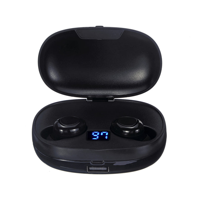 Dual Digital Display True Wireless Headset Button Touch bluetooth 5.0 Earphone with Portable Charging Box