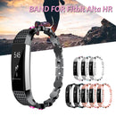 Bakeey Replacement Stainless Steel Crystal Colorful Smart Watch Band for Fitbit Alta Fitbit HR