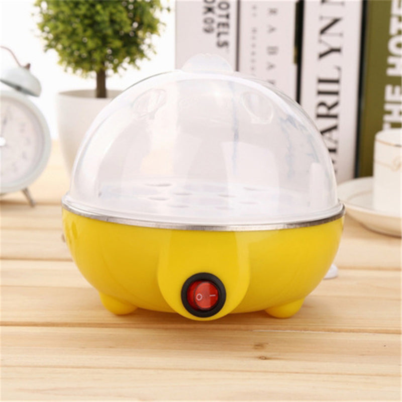 Clear 7 Eggs Electric Auto Egg Boiler Steamer Breakfast Cooker Kitchen Cookware