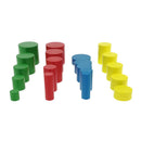Kids Montessori Wooden Sensory Toys Baby Early Educational Development Practice Colorful Cylinder Toys Gift