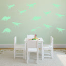 Honana DX-132 9PCS 15x6cm Fluorescent Glow Dinosaur Wall Sticker