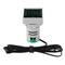 10pcs Mini Crystal Film Square Green LED Digital Thermometer Signal Light AC 50-380V 220V Temperature Meter Indicator Range -20-200 with 1m Sensor