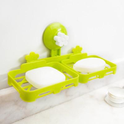Multifunctional Soap Box Rack Kitchen Sponge Drain Frame Double Case