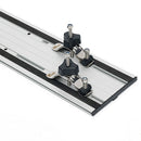 Drillpro Track Stop + Clamp + Slide Block + Rail + Circular Saw Bottom Plate for Woodworking