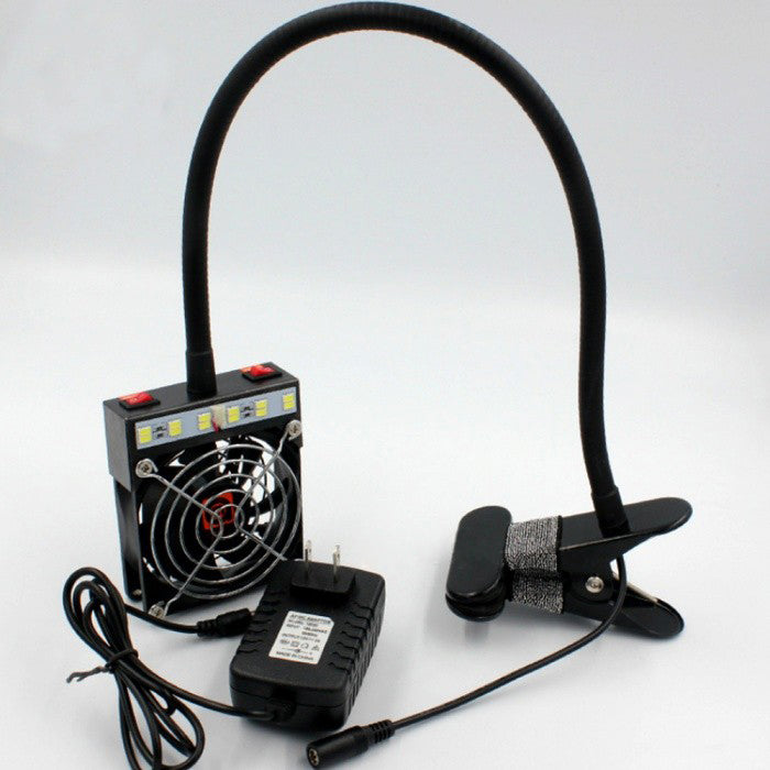 Soldering Iron Exhaust Fan Solder Smoke Exhauster Remover Fume Extractor with LED Lighting