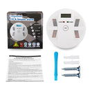 Digital LCD CO Carbon Monoxide&Smoke Detector Alarm Poisoning Gas Warning Sensor