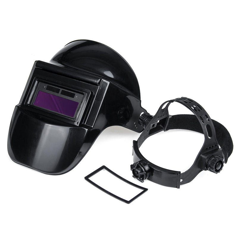 Solar Powered Auto Darkening Welding Helmet Mask Adjustable Shade Welder Cap