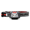 XANES 650LM XPG LED 40cm Smart Sensor HeadLamp White Red Lamp 4 Modes USB Rechargeable Waterproof 60 Adjustable Hiking Cycling Fishing Light