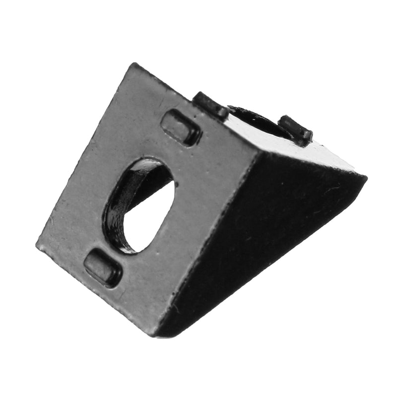 Suleve AJ20 10Pcs 2020 Black Aluminium Angle Corner Joint 2020 Series Aluminum Extrusion 20x20mm Right Angle Bracket Furniture Fittings
