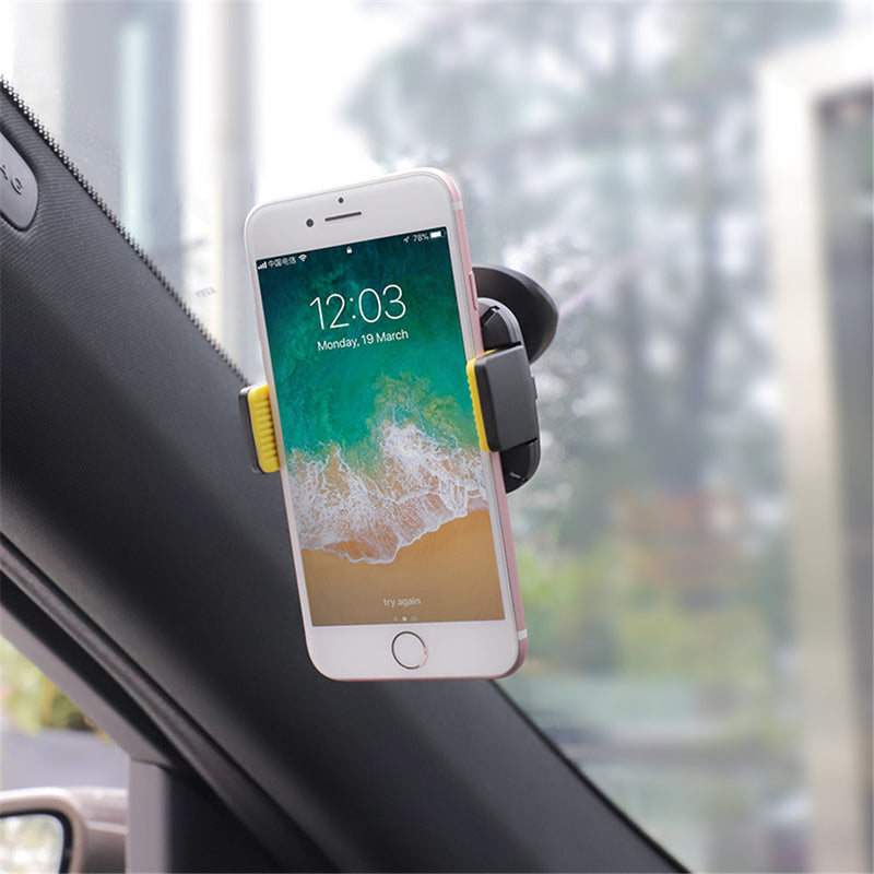 HOCO Strong Adhesive Extendable Clip 360 Degree Rotation Car Holder Mount for Mobile Phone 4.7-6.5