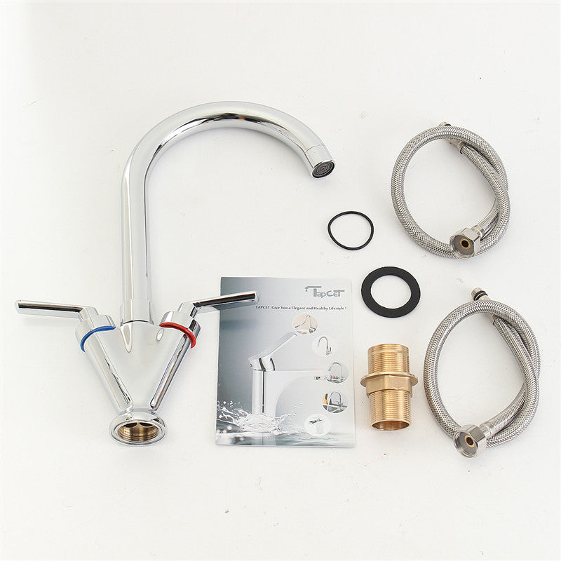 Chrome Plated Brass Faucet Basin Faucet Mixer Bathroom Tap