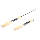 ZANLURE 55CM Yellow EVA Handle Telescopic Fishing Rod Reel Combo Mini Pocket Ice Fishing Rod Set