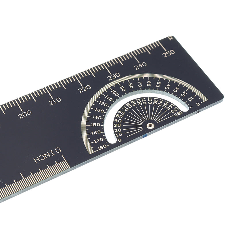 1Set 15cm 20cm 25cm Multifunctional PCB Ruler Measuring Tool Resistor Capacitor Chip IC SMD Diode Transistor Package 180 Degrees