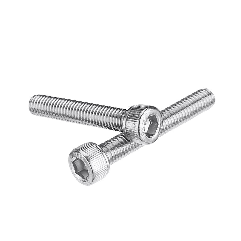 Suleve M6SH2 88Pcs M6 Hex Socket Cap Head Screw Bolts Assortment Set 304 Stainless Steel