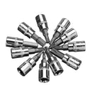 46Pcs Socket Wrench Set 1/4" Drive Ratchet Metric Kit Garage Car Motorcycle Repair Tools