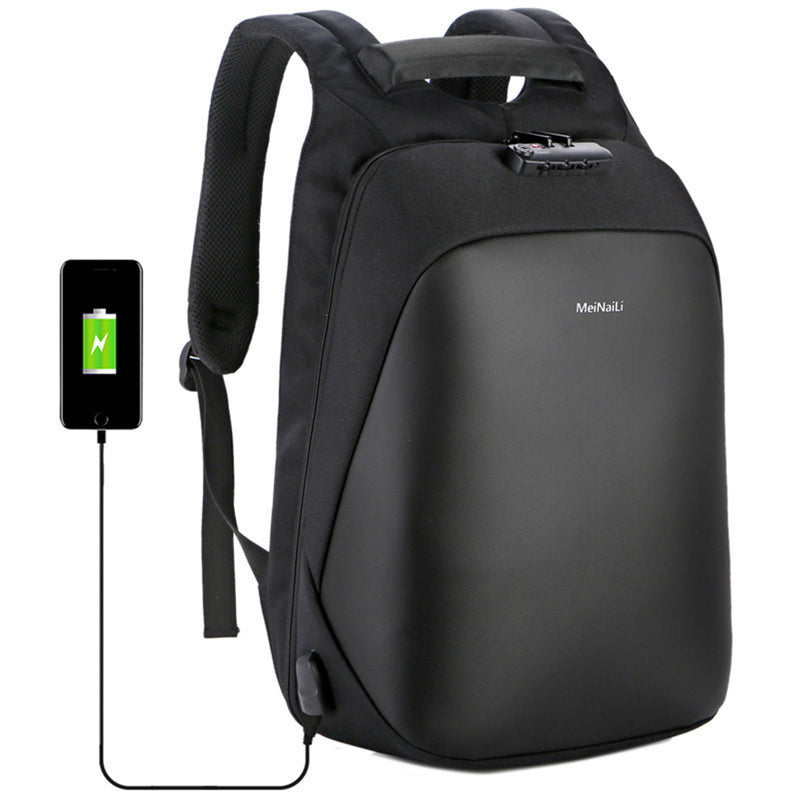 Anti Theft Code Lock Laptop Backpack Travel Bag With USB Charging Port For Laptop Notebook Tablet PC Under 15.6 Inch