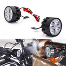 Pair 10V-85V DC 12W LED Light Motorcycle Scooter Bicycle Rear View Mirror Lamp Handlebar