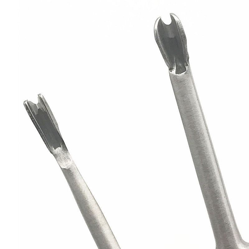 Honana Stainless Steel U or V Shape 2 Optional Size Stitching Groover Leather Craft Tool