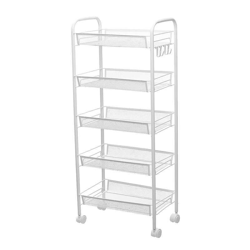 3/4/5 Tier Movable Stainless Shelf Kitchen Storage Rack Organizer Stand Holder