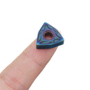Drillpro 10pcs HRC45 Blue Nano WNMG080404 Carbide Insert for WWLNR/L MWLNR/L Turning Tool Holder
