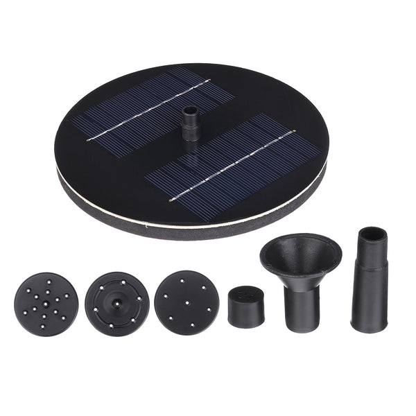 150L/h Solar Powered Fountain Pump Pool Aquarium Fish Tank Sprinkler Water Pump with 6 Nozzles