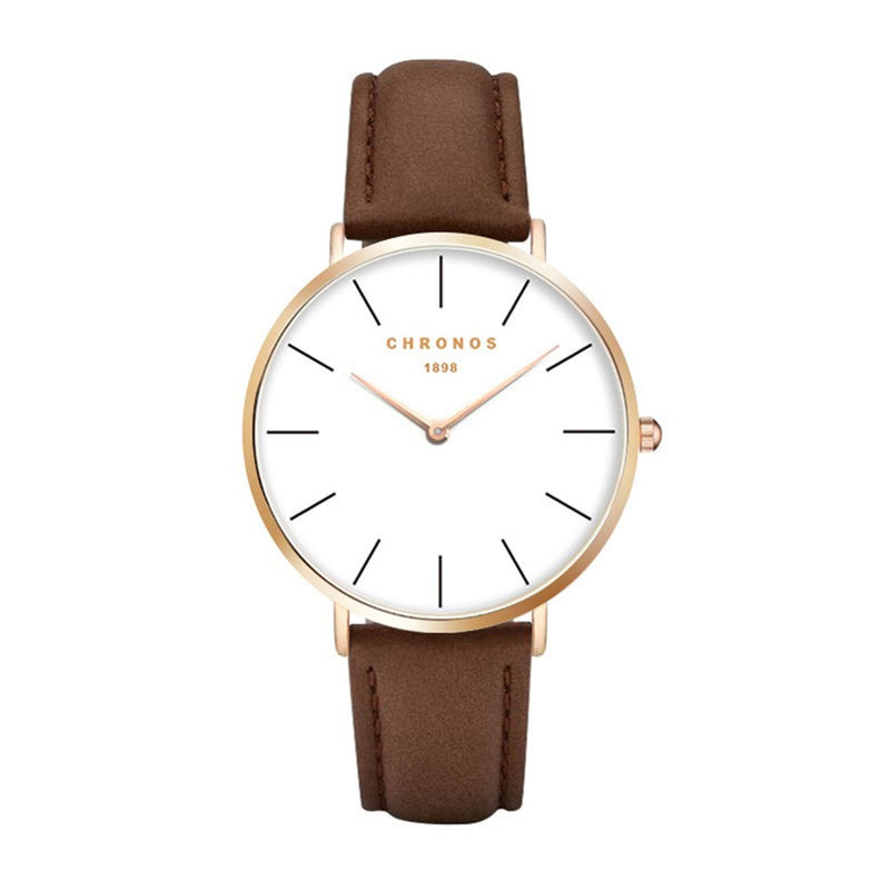 CHRONOS 1898 Women Quartz Watch Casual Style Milanese Strap Fashion Ultra-thin Lady Wristwatch