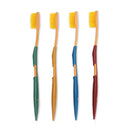 4 X Bamboo Charcoal Nano Toothbrush Fine Soft Bristle Antibacterial Toothbrush