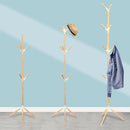 6/9/12 Hook Hat Coat Clothes Stand Rack Umbrella Jacket Wood Tree Hanger Holder