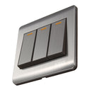 250V 1AA 3 Gang 2 Ways Wall Switch Wall Socket With Screws