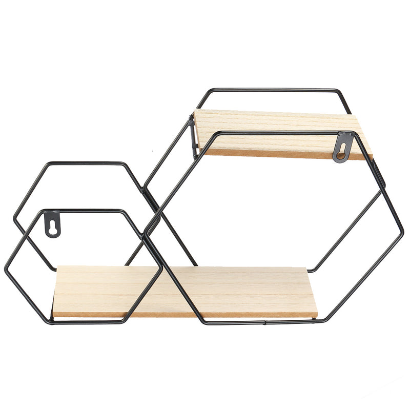 Modern Iron Stand Mount Wall Hang Shelf Receiving Frame Holder Home Decorations